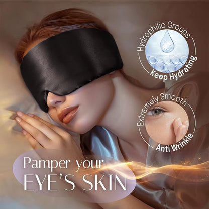 Silk sleep mask gentle on the skin around the eyes